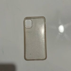 Clear glitter phone case